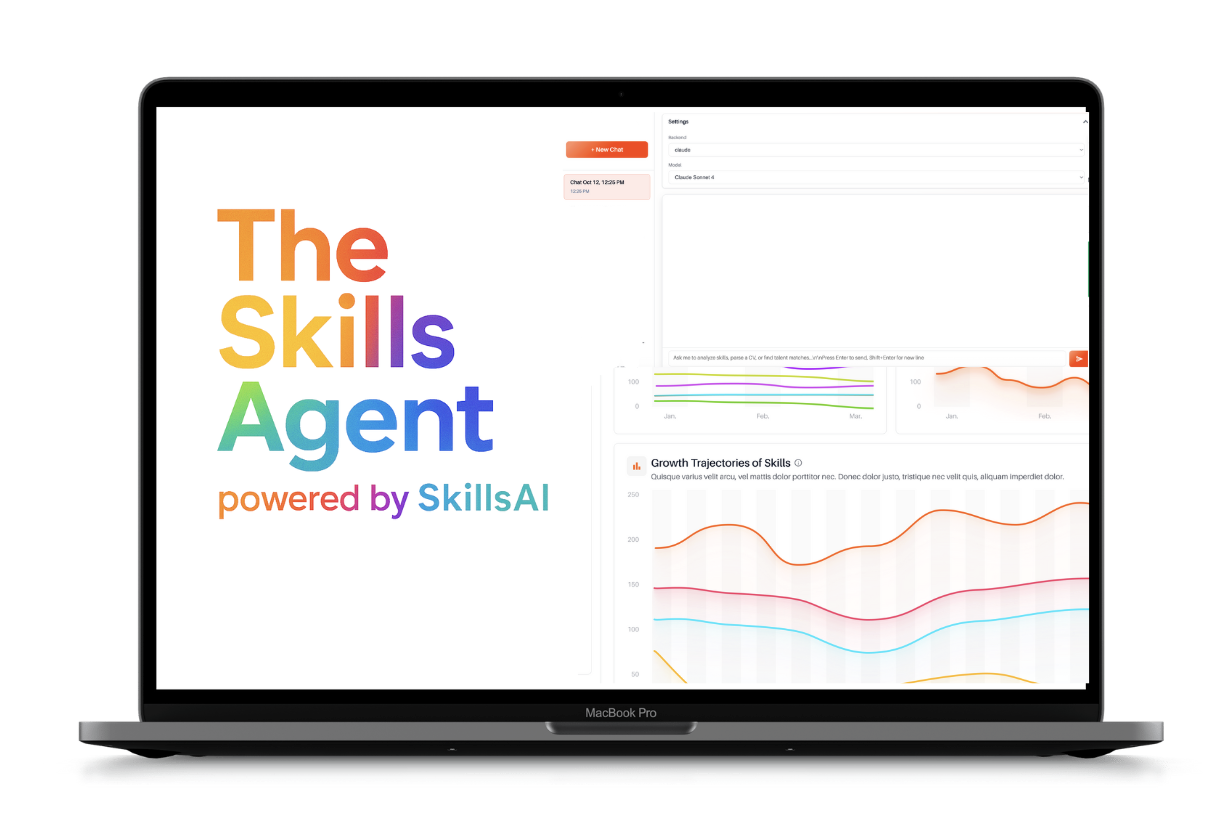 The Skills Agent dashboard interface